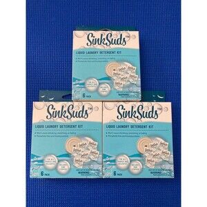 Lewis N Clark SinkSuds Liquid Laundry Detergent Kits Lot Of 3 18 Total Packs